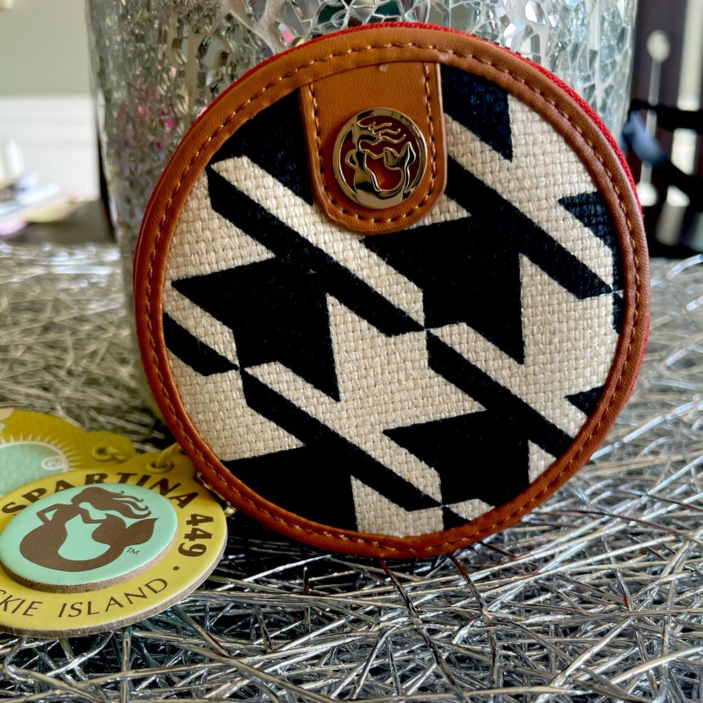 Spartina 449 double zip around coin pouch!